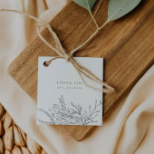 Overstromende Bouquet Wedding Bedankjes Labels