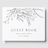 Overstromende Bouquet Wedding Gastenboek (Voorkant)