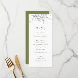 Overstromende Bouquet Wedding Menu