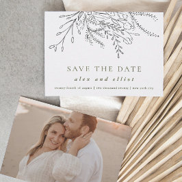 Overstromende Bouquet Wedding Save The Date