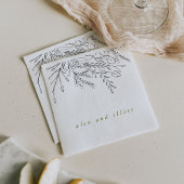 Overstromende Bouquet Wedding Servet