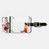 Overstromende buis bagagelabel (Voorkant horizontaal)