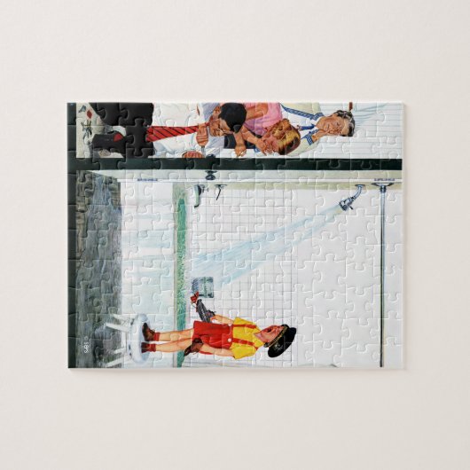 Overstromende buis legpuzzel (Horizontaal)