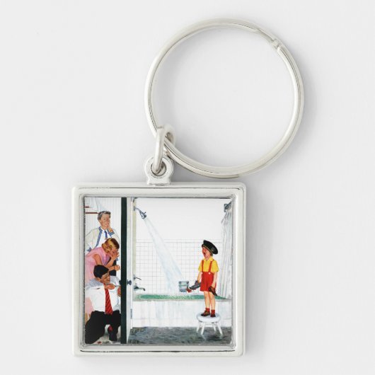 Overstromende buis sleutelhanger (Voorkant)