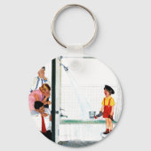 Overstromende buis sleutelhanger (Voorkant)