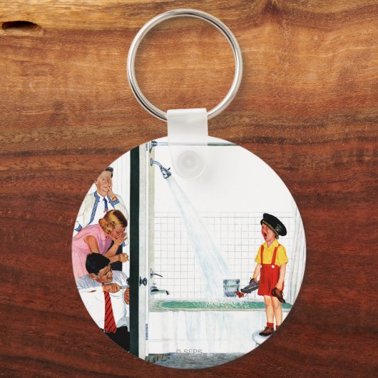 Overstromende buis sleutelhanger (Voorkant)