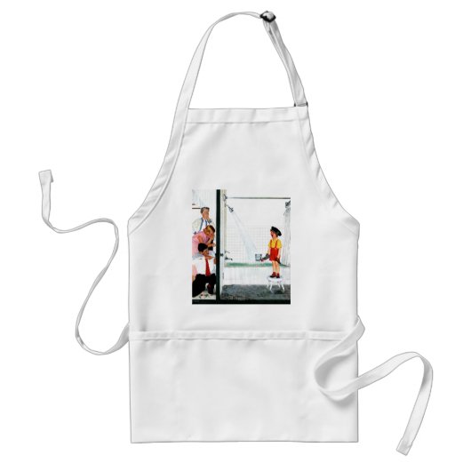 Overstromende buis standaard schort (Voorkant)