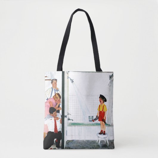 Overstromende buis tote bag (Voorkant)