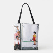 Overstromende buis tote bag (Achterkant)