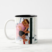 Overstromende buis tweekleurige koffiemok (Links)