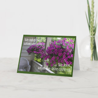 Overstromende Hangende Manden voor Uw Sweetie Kaart