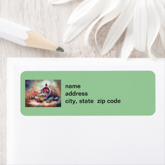 Overstromende Kardinale Etiketten van het Adres va (Insitu)