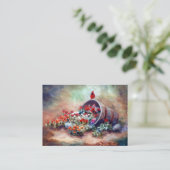 Overstromende Kardinale Kunstkaart Visitekaartje (Staand voorkant)