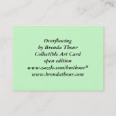 Overstromende Kardinale Kunstkaart Visitekaartje (Achterkant)