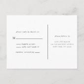 Overstromende RSVP-Briefkaarten met Bouquet Weddin Aankondigingskaart (Achterkant)
