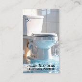 Overstromende Toilet Visitekaartje (Voorkant)