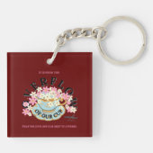 OVERSTROMING Acrylische Sleutelhanger door Adiela  (Achterkant)