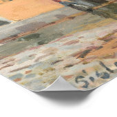 Overstroming bij Port-Marly - Alfred Sisley Fine A Poster (Hoek)