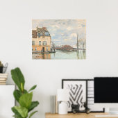 Overstroming bij Port-Marly - Alfred Sisley Fine A Poster (Thuiskantoor)