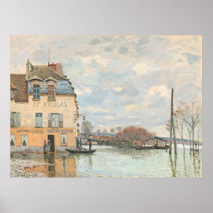 Overstroming bij Port-Marly - Alfred Sisley Fine A Poster