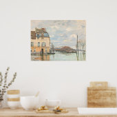 Overstroming bij Port-Marly - Alfred Sisley Fine A Poster (Keuken)