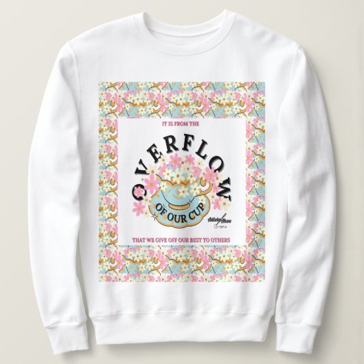 OVERSTROMING Floral Sweatshirt - Adiela Akoo (Design voorkant)