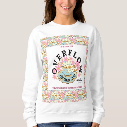 OVERSTROMING Floral Sweatshirt - Adiela Akoo (Voorkant)
