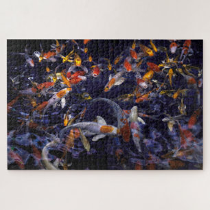 OVERSTROMING KOI VISSEN LEGPUZZEL