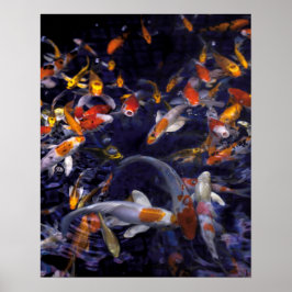 OVERSTROMING KOI VISSEN POSTER