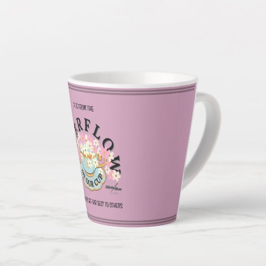 OVERSTROMING Latte Mok door Adiela Akoo (Rechterhoek)