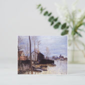 Overstromingen in Moret door Alfred Sisley Briefkaart (Staand voorkant)