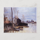 Overstromingen in Moret door Alfred Sisley Briefkaart (Voorkant)