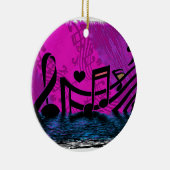 Overstromingen - Muzieknotities Keramisch Ornament (Rechts)