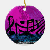 Overstromingen - Muzieknotities Keramisch Ornament (Voorkant)