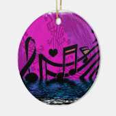 Overstromingen - Muzieknotities Keramisch Ornament (Links)