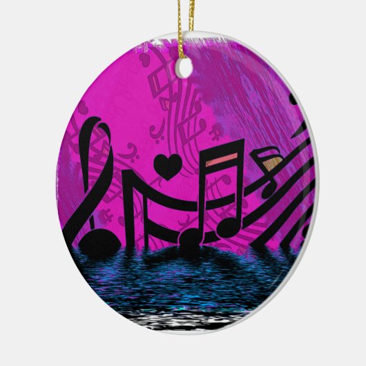 Overstromingen - Muzieknotities Keramisch Ornament (Links)