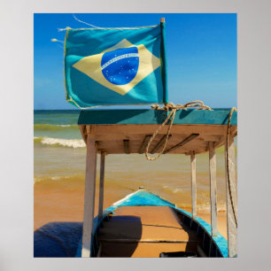 Overstromingen op een rivier   Alter Do Chao, Pará Poster