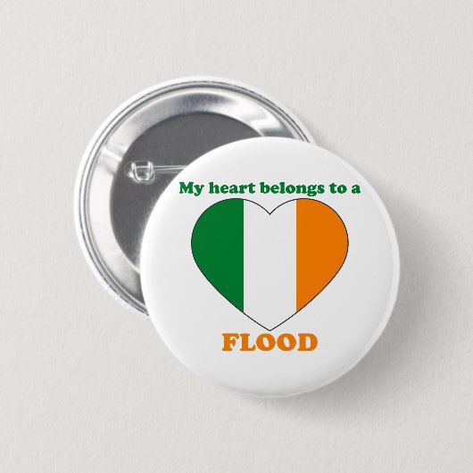 Overstromingen Ronde Button 5,7 Cm (Voorkant /achterkant)