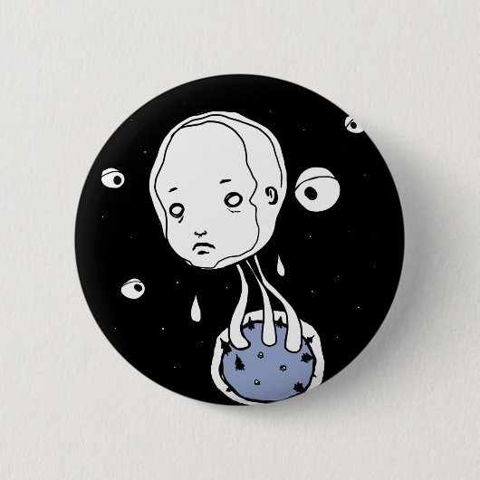 Overstromingsinstallatie Ronde Button 5,7 Cm (Voorkant)