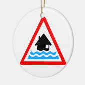 Overstromingswaarschuwing Keramisch Ornament (Links)