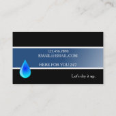 Overstromingswaterschade en schoonmaak visitekaartje (Achterkant)