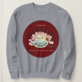 OVERSTROOM Rood Hues Sweatshirt van Poet Adiela Ak (Design voorkant)