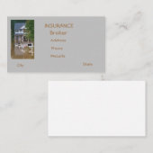 overstroomde verzekering visitekaartje (Voorkant / Achterkant)