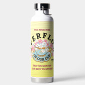 OVERSTROOMFles, ontworpen door Adiela Akoo Waterfles (Links)