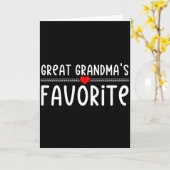 Overtante Favoriet  Kaart (Gele Bloem)