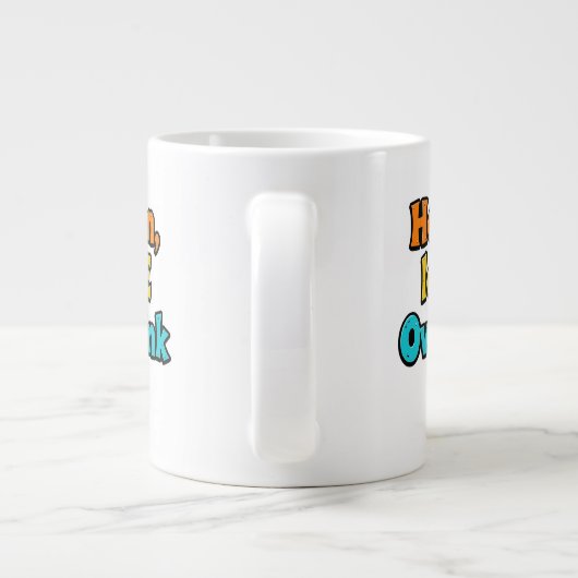 Overthink This Gradient: A Life Typographical Tip Grote Koffiekop (Achterkant)