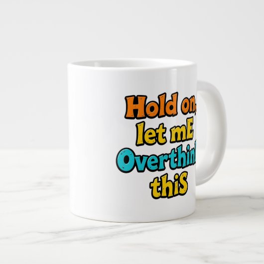 Overthink This Gradient: A Life Typographical Tip Grote Koffiekop (Voorkant rechts)