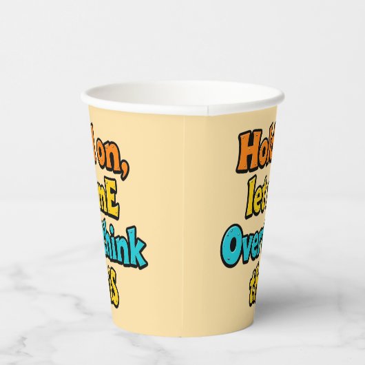 Overthink This Gradient: A Life Typographical Tip Papieren Bekers (Rechts)