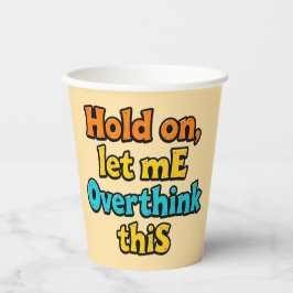 Overthink This Gradient: A Life Typographical Tip Papieren Bekers