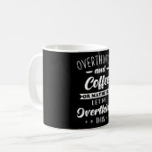 Overthinker Citaat grappig overdenken Koffiemok (Voorkant links)